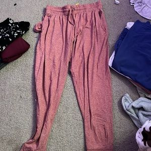 Pink joggers size Large